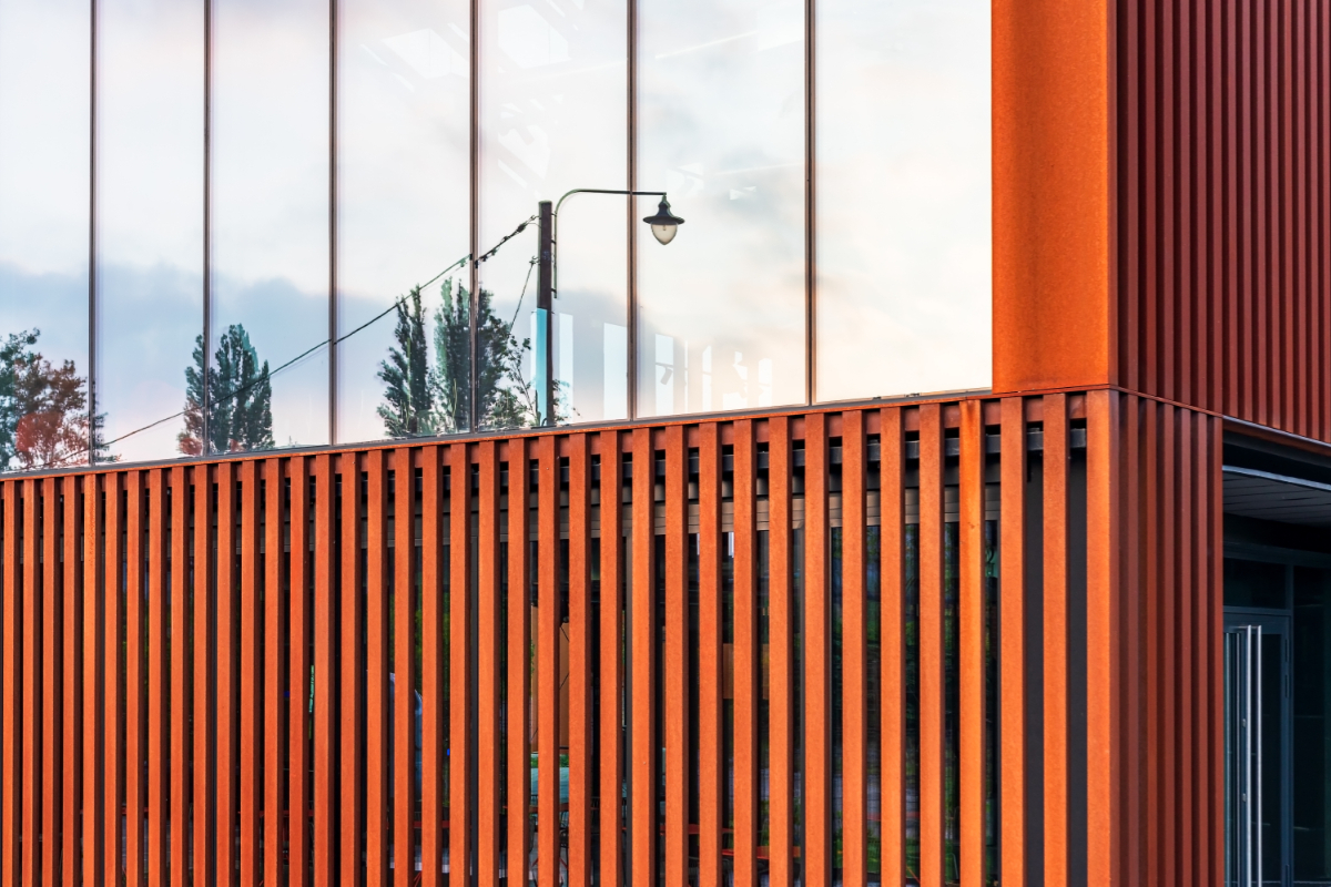 Fire-resistant Corten Steel Cladding